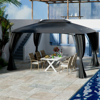 Cape May - Zeer Luxe Paviljoen 4 x 3 Waterdicht Antraciet